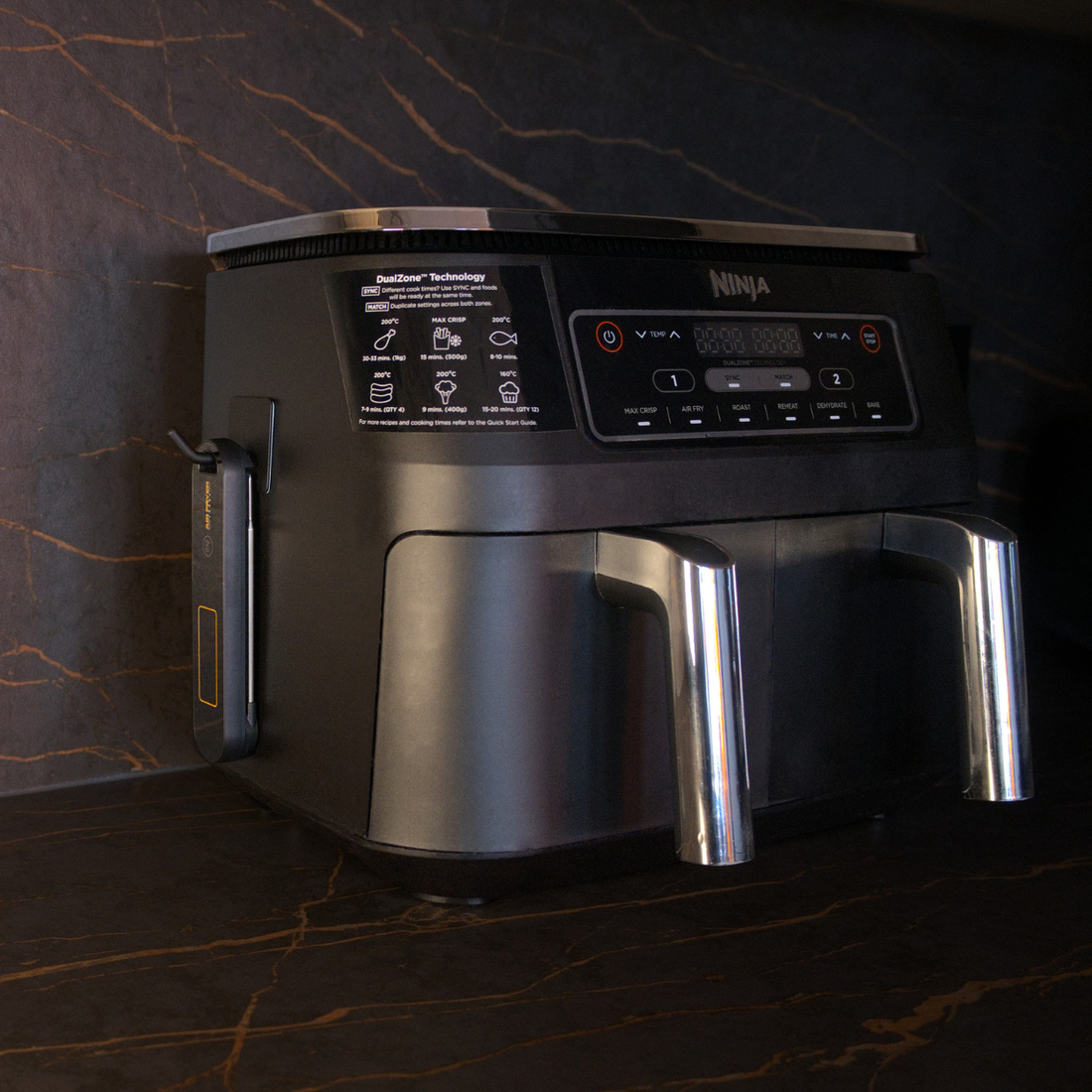 Air Fryer Temperature Probe + FREE cooking temperature guide and self adhesive hook!